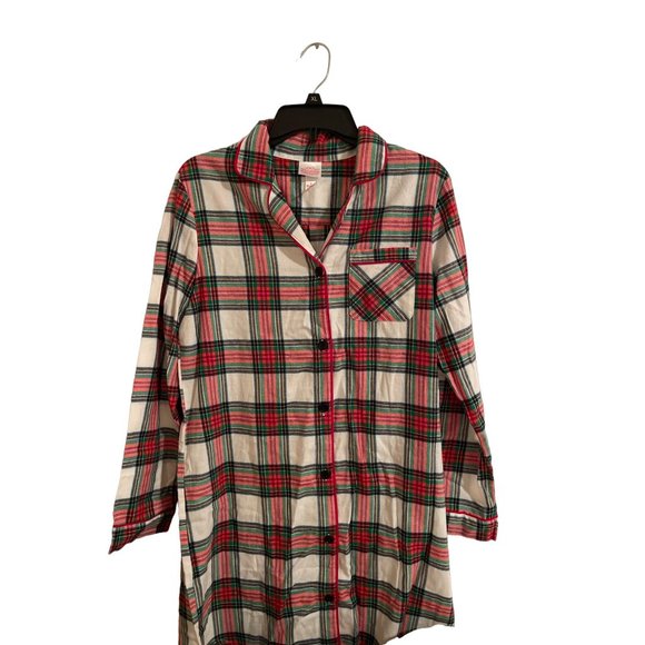 Brand New Wondershop Christmas Button Up Nightgown - Picture 2 of 4